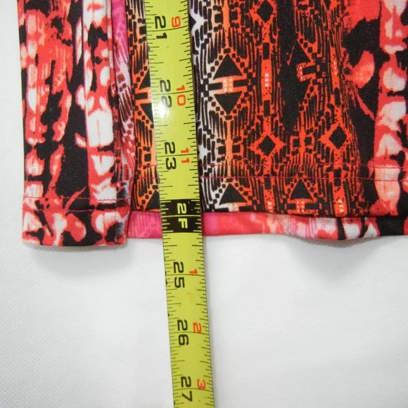2 Piece Skirt Set Medium Sleeveless Crew Neck Top Midi Vintage Stretch Graphic - Picture 7 of 12